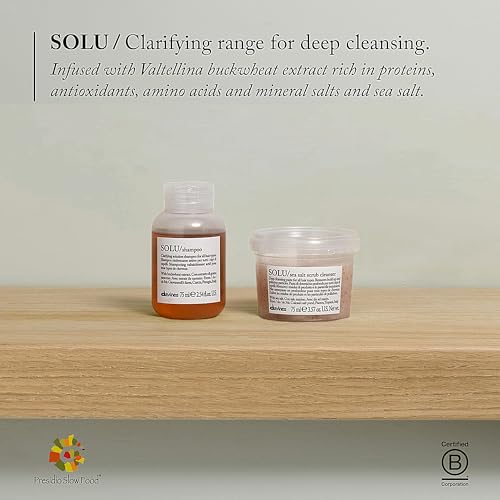 Davines Solu Sea Salt Scrub Cleanser, 3.57 Ounce (Pack of 1)