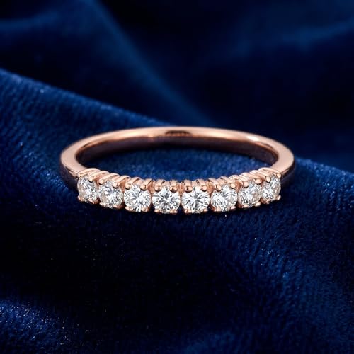 P3 POMPEII3 Pompeii Diamond Wedding Ring 14K Rose Gold - Size 10