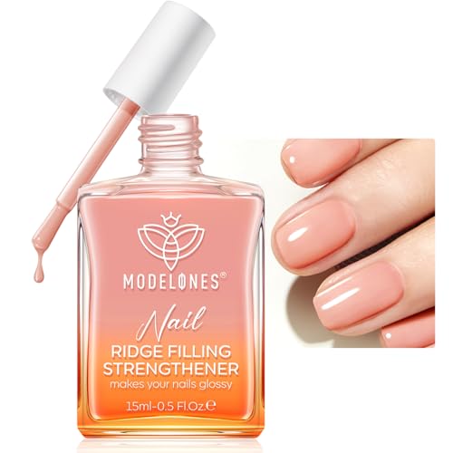 Modelones Nail Strengthener and Growth, Nail Hardener, Nude Nail Polish