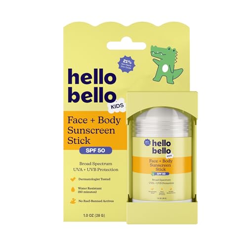 Hello Bello Kids Sunscreen, SPF50 Broad-Spectrum in Easy to Apply Stick 1oz