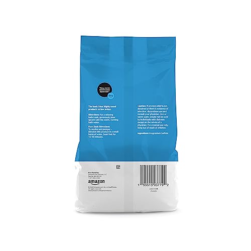 Amazon Essentials Epsom Salt Soak, Magnesium Sulfate USP, 3 Pound, 1-Pack (Previously Amazon Basics)