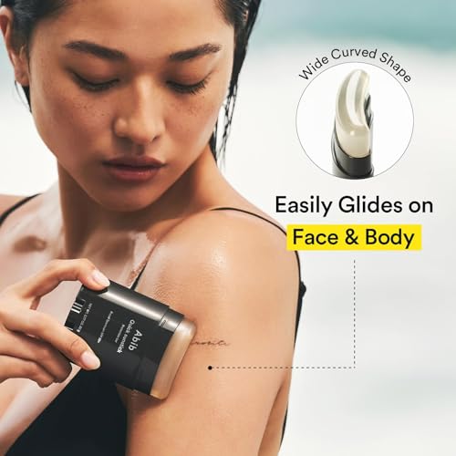 Abib Quick Sunstick Protection Bar SPF50+ Broad Spectrum, Glowy Sunscreen Stick for Dry & Sensitive Skin, No White Cast, With Centella & Aloe, Korean Sunscreen, 0.77 oz / 22 g