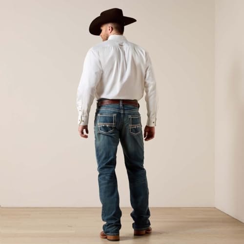 ARIAT Men's M4 Low Rise Coltrane Boot Cut Jean, Durango, 32W x 30L