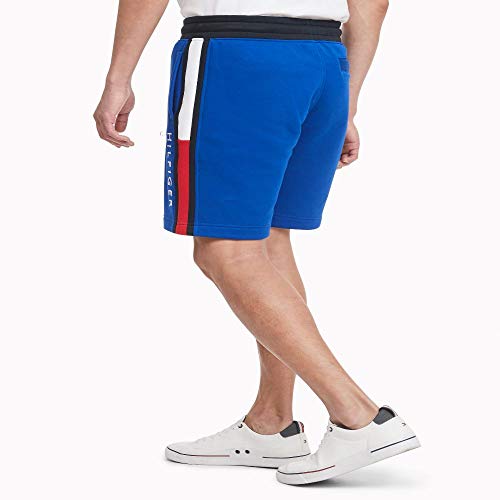 Tommy Hilfiger Mens Fleece Sweat Casual Shorts, Deep Blue, Medium US