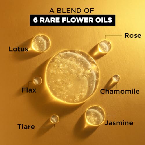 L'Oreal Paris Serum, Protection and Shine, For Dry, Flyaway & Frizzy Hair, With 6 Rare Flower Oils, Extraordinary Oil, 30ml