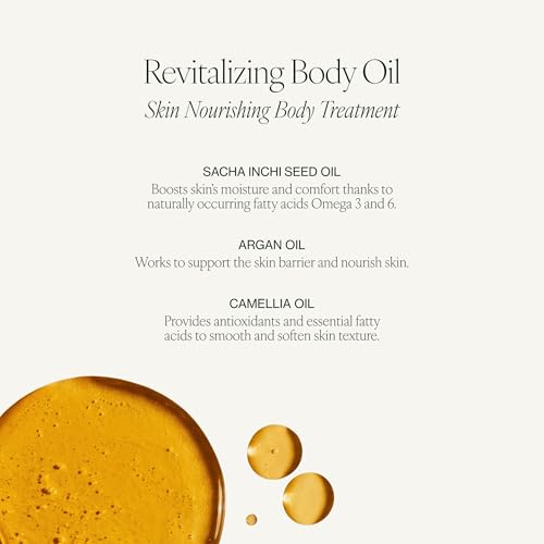 Tata Harper Revitalizing Body Oil, Moisturizing & Nourishing Body Oil, Natural Skincare, Natural Body Care, 125ml