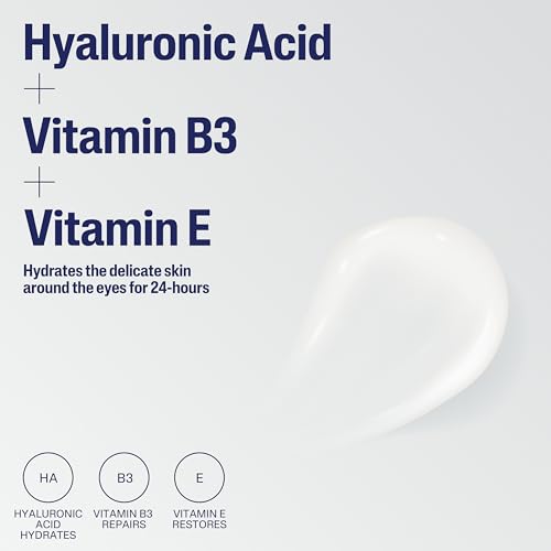 Cetaphil Hydrating Eye Gel-Cream, Hyaluronic Acid Brightening 0.5 fl oz