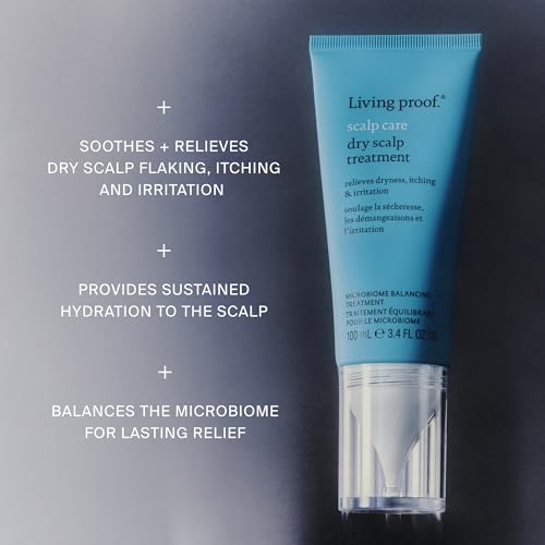 Living Proof Scalp Care Dry Scalp Treatment – Soothes Flaking, Itching, Hydrates, Balances Scalp Microbiome, Lightweight Fast-Absorbing Formula, 3.4 oz
