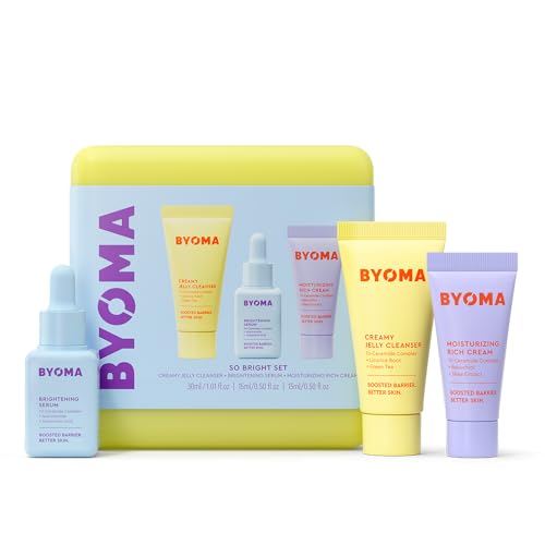 BYOMA So Bright Set – Jelly Cleanser, Brightening Serum, Rich Cream