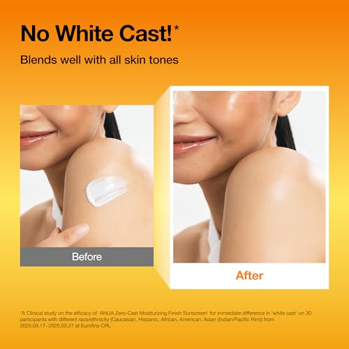 Anua Zero-Cast Moisturizing Sunscreen SPF 50, 1.69 fl oz