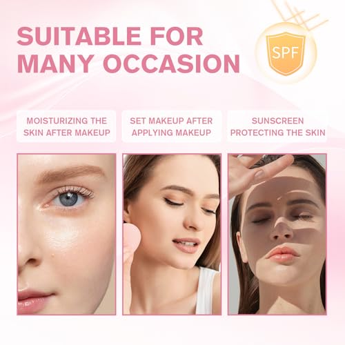 Glitter Sunscreen Spray SPF 50, Sheer Face & Body Setting Mist, 2.54 fl oz