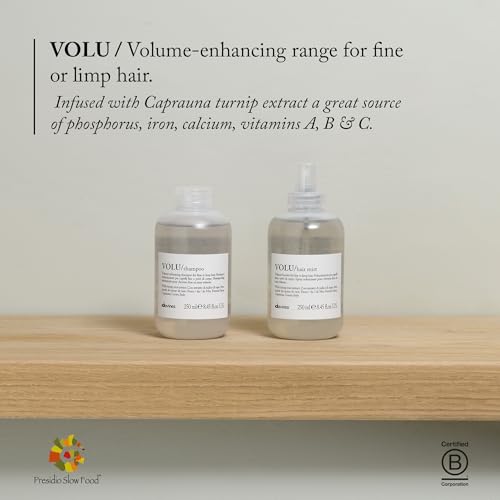 Davines VOLU Shampoo Gentle VOLUmizing, Enhance Body & Shine For Fine Hair