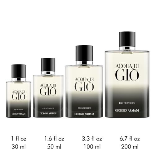 Armani beauty – Acqua di Giò – Eau de Parfum – Cologne for Men – Fresh & Powerful Men’s Fragrance – Mandarin, Lavender, Patchouli Notes – 1.6 Fl Oz