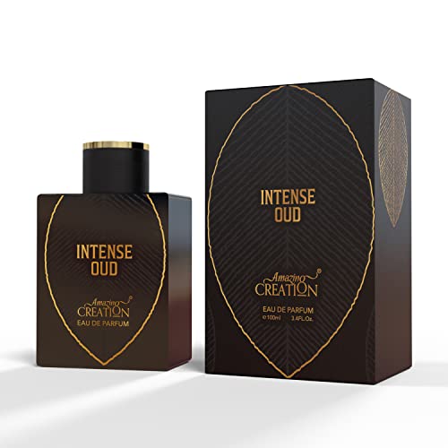 Amazing Creation Intense Oud Eau de Parfum For Men, 3.4 Fl Oz / 100ml