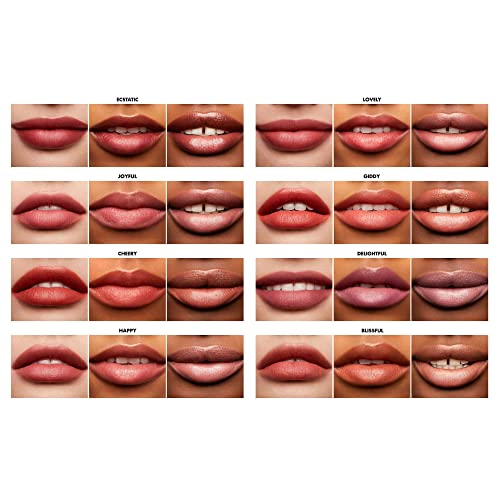 e.l.f. Hydrating Core Lip Shine with Shea Butter & Vitamin E, Tinted Lip Balm for A Smooth, Glossy Finish & Long-Lasting Moisture, Ecstatic Deep Berry