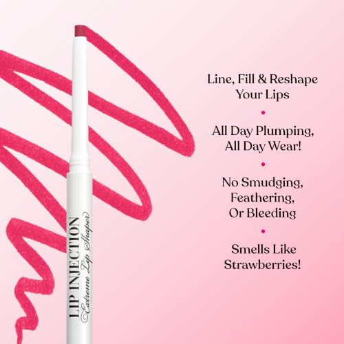 Too Faced Lip Injection Extreme Lip Shaper | Plumping, Waterproof, Liner Pencil, 0.01 Ounce, In Big Truffle