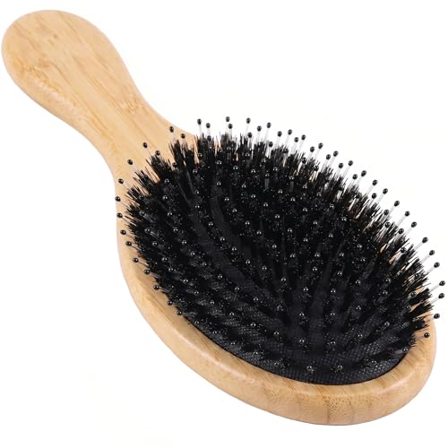 BESAXA Boar Bristle Hair Brush for Fine and Thin Hair, Women