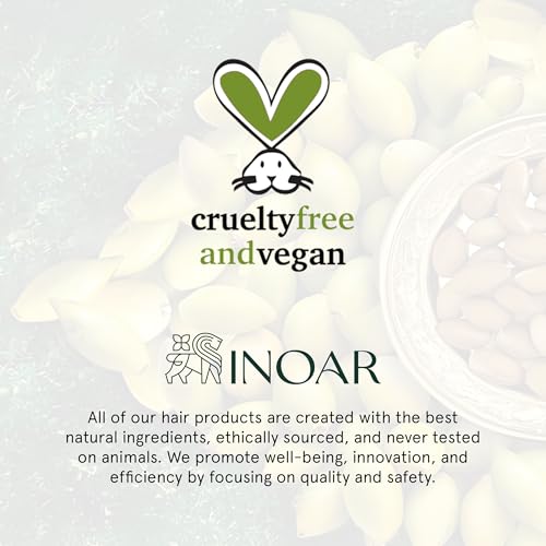 Inoar Argan Oil Hydrating Treatment Oil with Smoothing & Thermal Protection for Hair, Vegan & Cruelty-Free, 2 Fl Oz