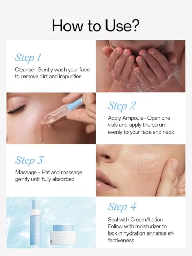 WNP Hydrating 3% Hyaluronic Acid Serum Ampoules for Dry Skin, 30 Ct