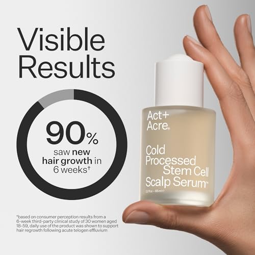 Act+ Acre, Stem Cell Scalp Serum, Reduces Shedding, 2.2 fl oz