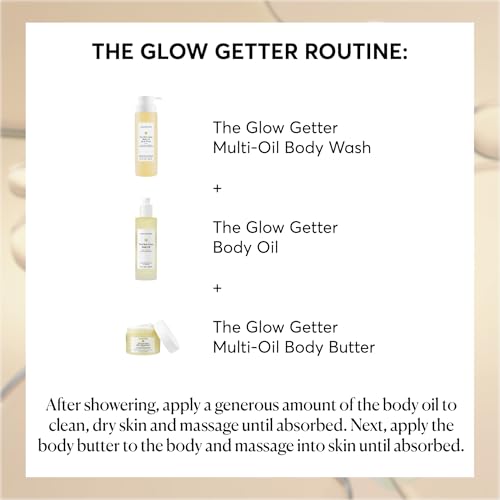 Naturium The Glow Getter Body Oil, Botanical Blend with Squalane, 3.4 oz