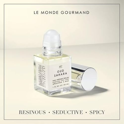 Le Monde Gourmand Oud Sahara Perfume Oil - 1 fl oz (30ml) - Seductive, Spicy with Vanilla, Amber and Bergamot Fragrance Notes