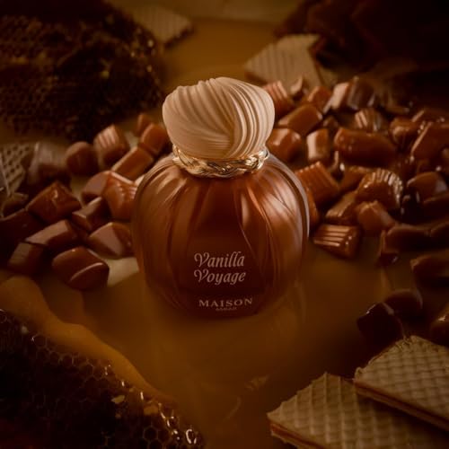 Keyali Vanilla Voyage Long Lasting Eau De Parfum EDP 100ml | Unisex Perfume | Caramel, Jasmine, Tonka & Honey Notes | Luxurious Vanilla Perfume with Musk & Amber