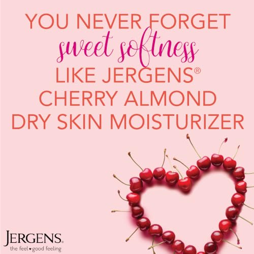 Jergens Cherry Almond Hand & Body Lotion, Dry Skin, 32 fl oz