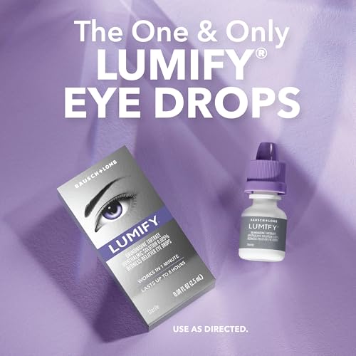Lumify Redness Relief Eye Drops, Whiter & Brighter Looking Eyes, 0.25 oz