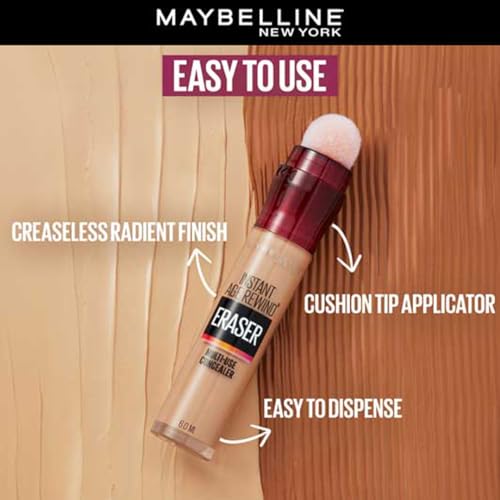Maybelline Instant Age Rewind Eraser Dark Circles Treatment Multi-Use Concealer, 120, 1 Count (Packaging May Vary)
