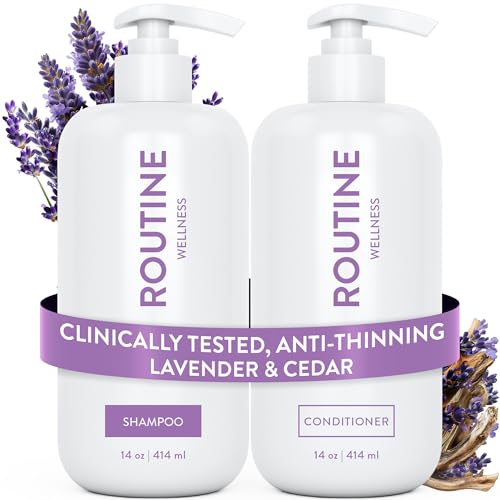Routine Wellness Anti-Thinning Shampoo & Conditioner - Lavender & Cedar