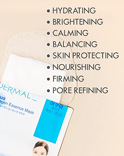 DERMAL 48 Korean Essence Sheet Mask Variety Pack, 24 Formulas x 2 Each