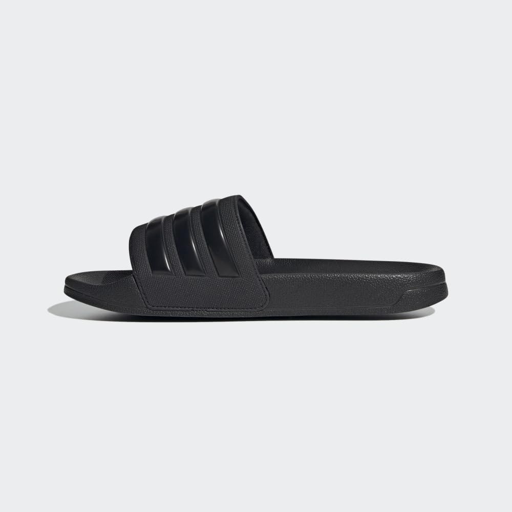 adidas Unisex Shower Slide Sandal, Core Black/Core Black/Core Black, 9 US Men