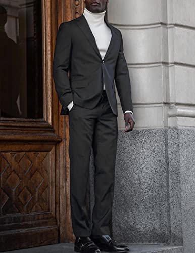 COOFANDY Mens Sports Coat Casual Blazer Business Jackets Luxury Slim Fit Stylish Suit Blazer Jacket (Dark Grey XXL)