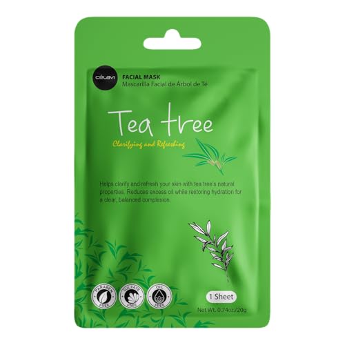 celavi Essence Facial Face Mask Paper Sheet Korea Skin Care Moisturizing 12 Pack (Mix - 2 of Each)