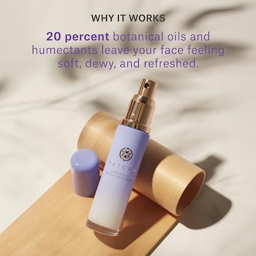 TATCHA Luminous Dewy Skin Mist, Hyaluronic Acid Hydrator & Finishing Spray