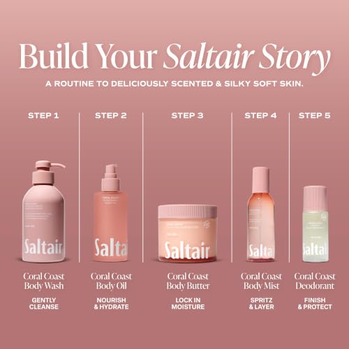 Saltair Multi-Lipid Body Butter | Coral Coast Ceramide Moisture | 10 oz