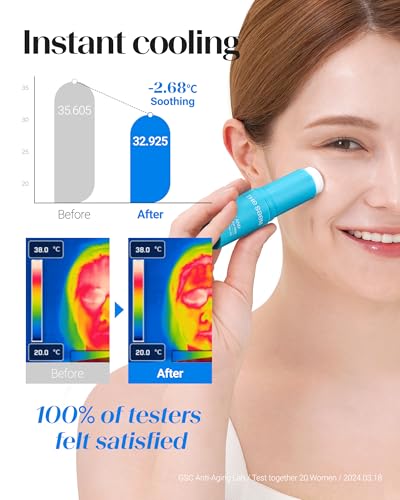 THESAEM Iceland Hydrating Eye Stick - Cooling Balm - Dark Circles & Puffiness – Under Eye Treatment - Reduce Wrinkles and Moisturizing - Minimize Dark & Puffy Eyes - Aqua Scent, 0.38 oz
