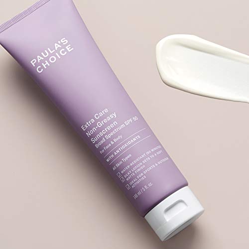 Paula's Choice Extra Care Oil-Free Face Sunscreen SPF 50, 5 Fl Oz