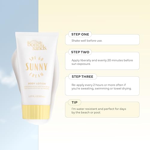 Bondi Sands Sunny Cream SPF 60 Body Lotion, 5.07 Fl Oz