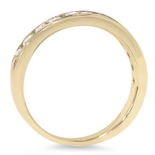 P3 POMPEII3 Pompeii 1/2ct 14K Yellow Gold Channel Set Diamond Wedding Ring - Size 5.5