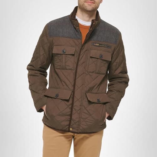 Cole Haan Men's Outerwear Jacket,Olive,XLARGE