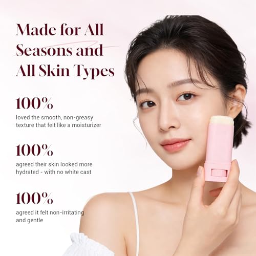 No Cast Sunscreen Stick SPF PA50++++ Collagen Sunscreen Korean Sunscreen Stick Soothing Moisture Matte Sun Stick for Face & Body Non Sticky, No White Cast