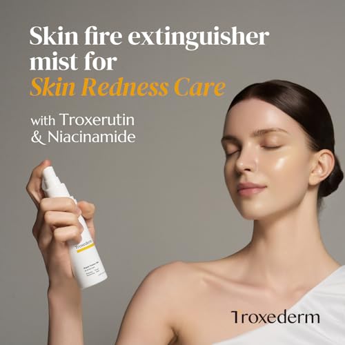 TROXEDERM Repair Essence Toner Mist – Korean Hydrating & Cooling Face Mist with Niacinamide, Troxerutin & Centella Asiatica, Lightweight Facial Spray for Daily Skincare & Barrier Care, 3.38 Fl.oz