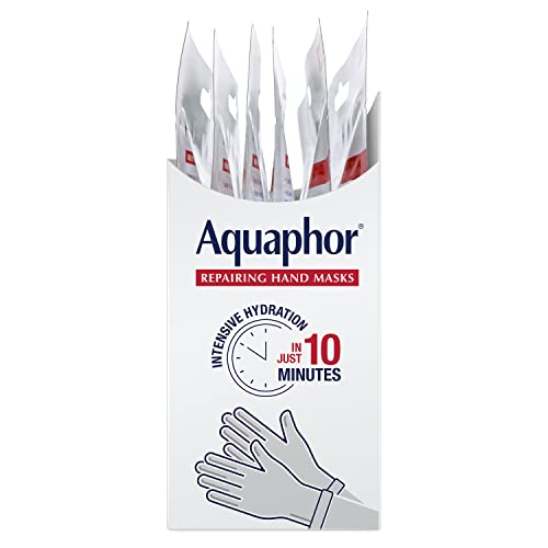 Aquaphor Advanced Therapy Repairing Hand Masks, 6 Masks x 0.7 FL OZ