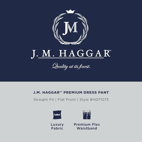Haggar Men's JMH Straight Fit Dress Pant - Ink 38x29