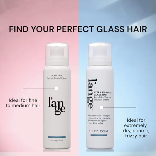 L'ANGE HAIR Glass Hair Heat Protectant Spray | Anti-Frizz Blow Dry Mist | Long Lasting Hold & Shine | Humidity Protection | Thermal Heat Protection Spray | Lightweight Blow Out Primer, 5 fl oz Bottle