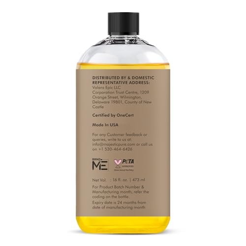 Majestic Pure USDA Organic Castor Oil - 16 Fl Oz