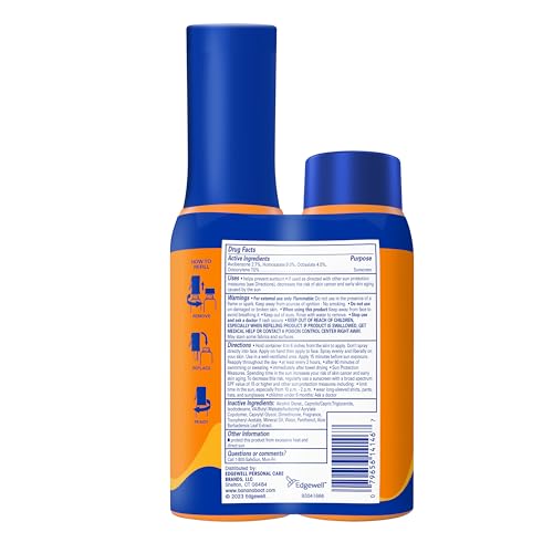 Banana Boat 360 Coverage Sport Sunscreen Mist SPF 50 Bundle, 5.5 Fl Oz ea