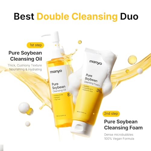 MANYO Pure Cleansing Oil, Natural Oil Cleanser for Face, Makeup Blackhead Remover, Korean Skin Care, 6.76 fl oz (200ml)